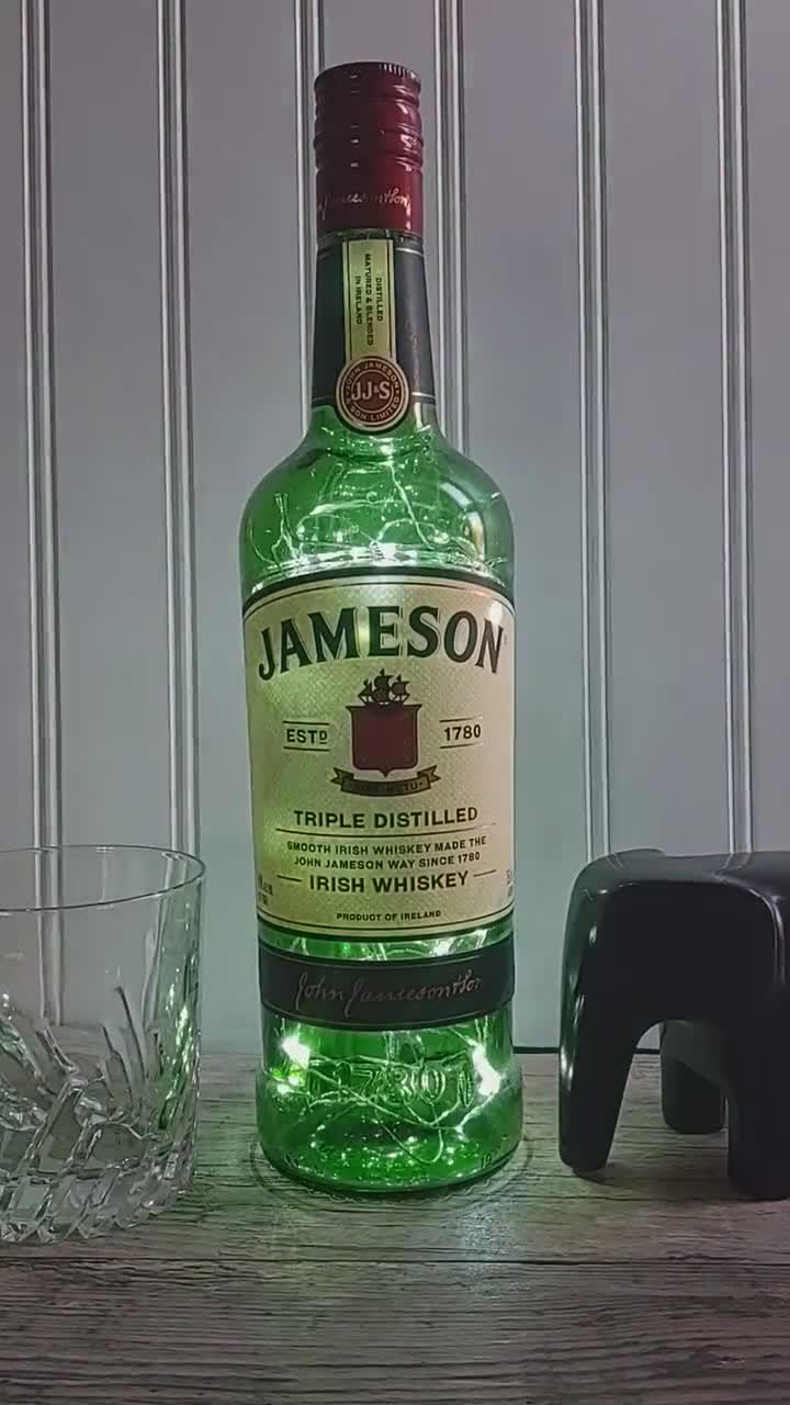 JAMESON Irish WHISKY LED Lamp Bottle Irish Whisky Bottle Bar Decor