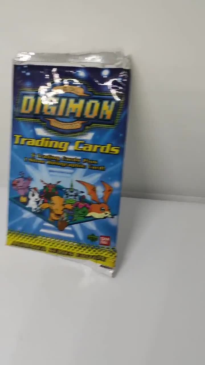 Digimon Trading Cards Booster, vintage, mint condition, factory sealed, digital monsters