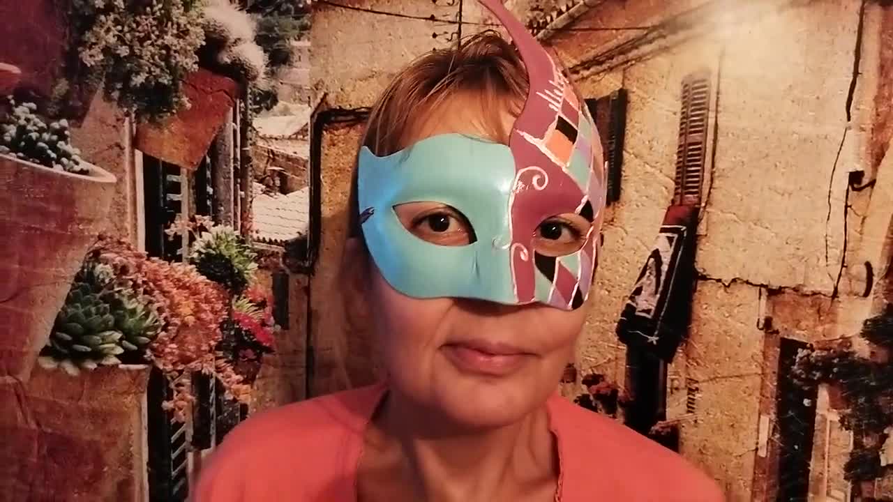 Domino-Maske Augen-Maske Inkognito-Party Gesichtsmaske Venezianische Bunte Bunt 