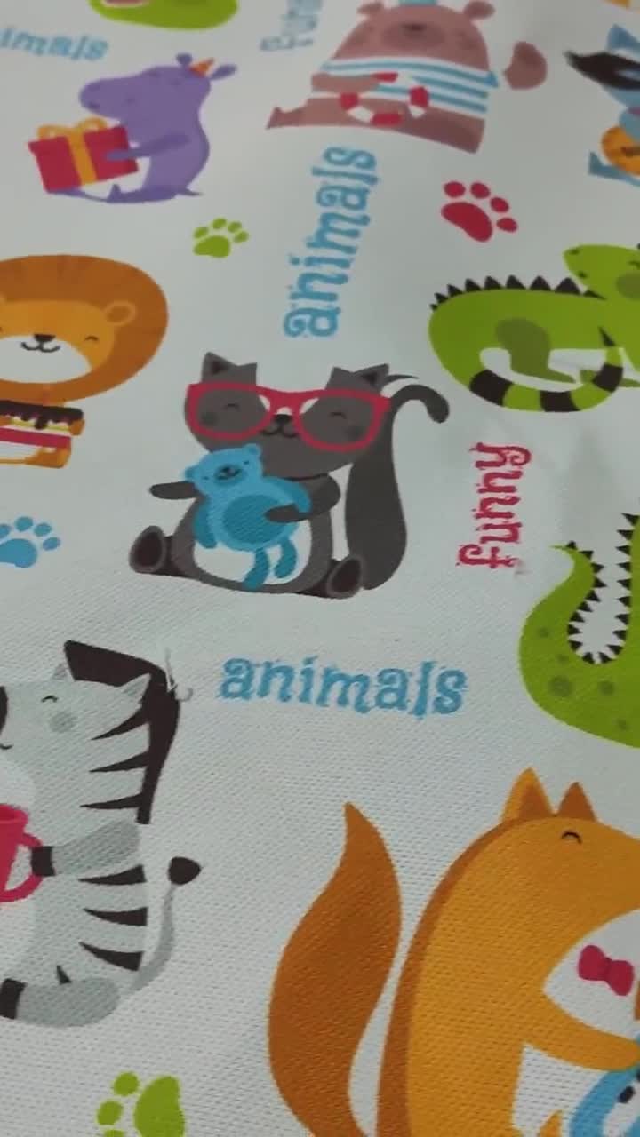 Kindergarten Mikrofaser Breiter Wandteppich Cartoon Kinderzimmer Tiere 