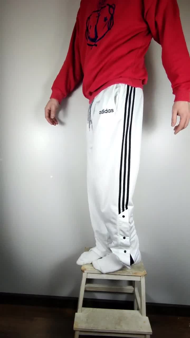 Vintage Adidas Popper Buttons Pants 