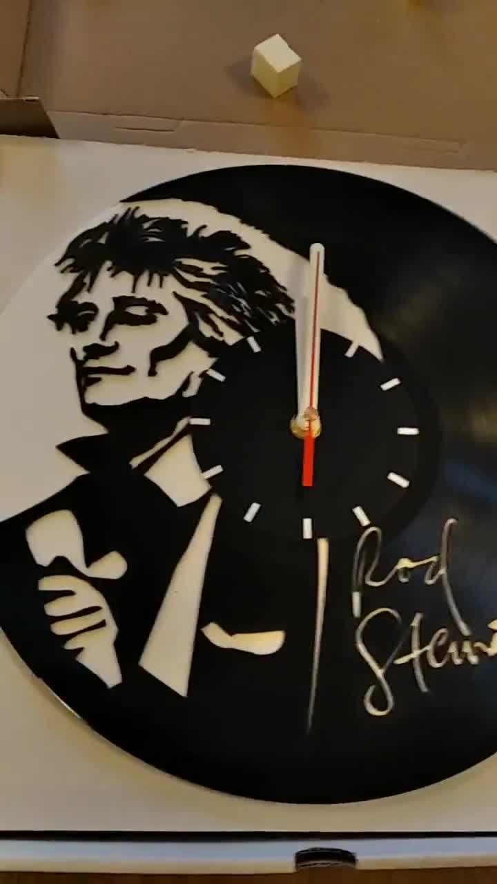 Unique Xmas Gift Iconic Rod Stewart vinyl record wall clock 