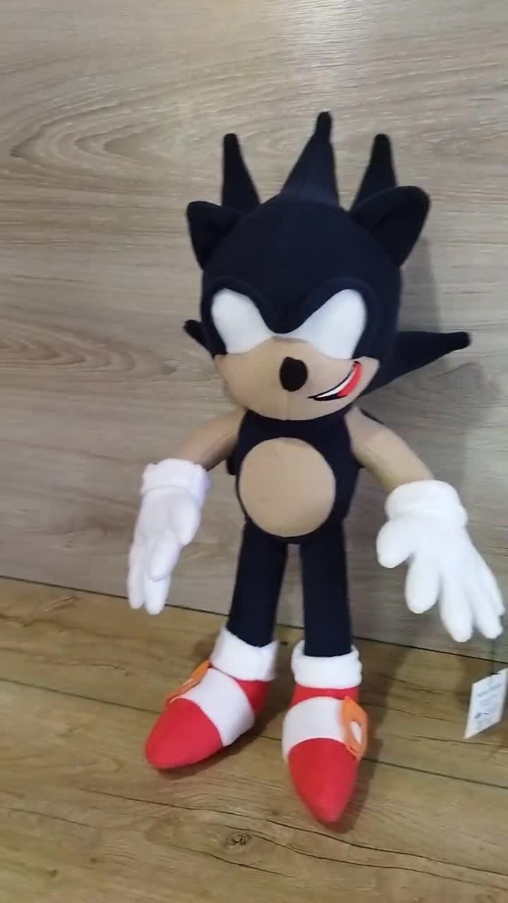 Stofftier Puppe Sonic the Hedgehog Plüsch Dark Sonic Teddy Plüschtier Figur DE 