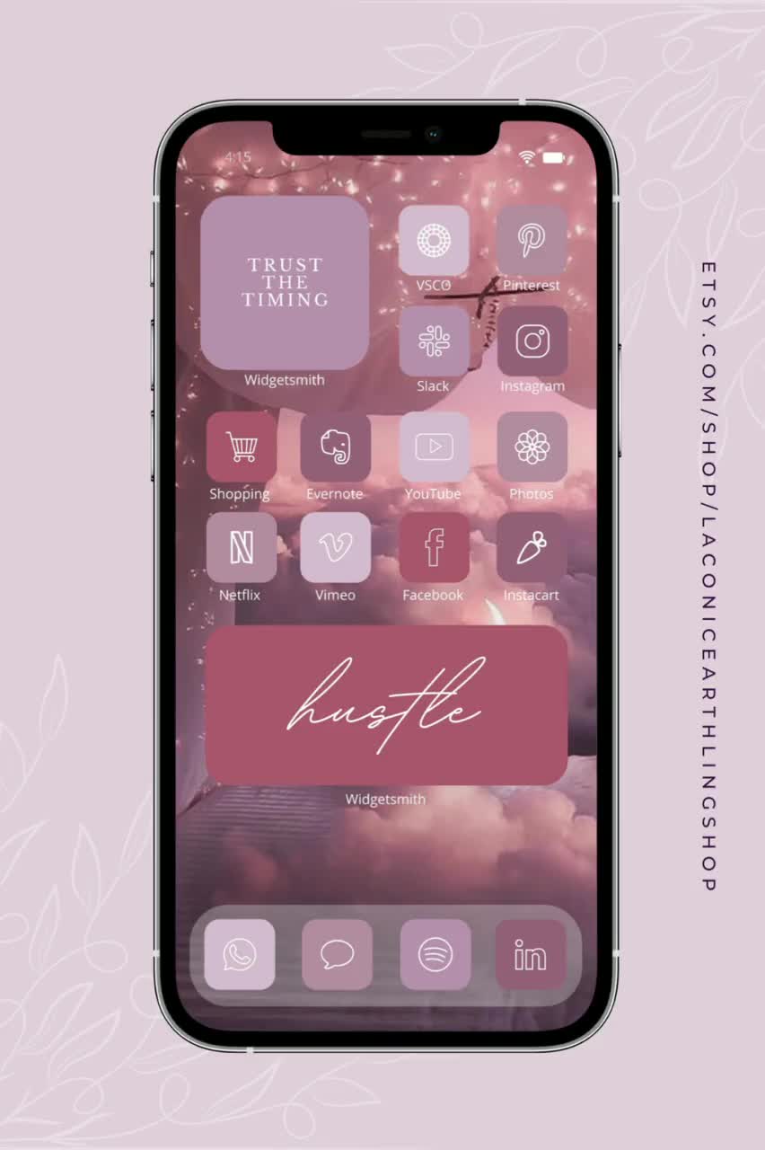Ios 16 Mauve Aesthetic 1500 App Icons Pack - Etsy