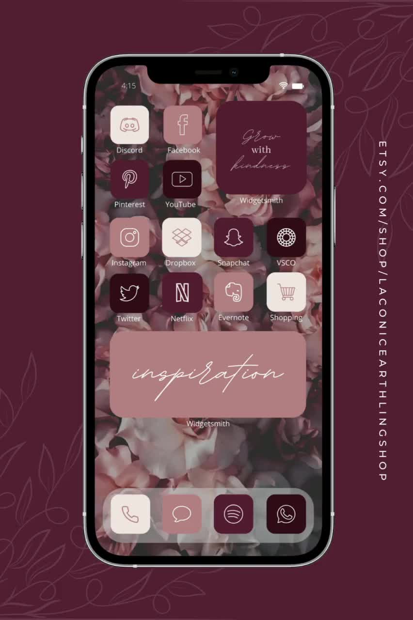 Ios 16 Magenta Aesthetic 1200 App Icons Pack - Etsy