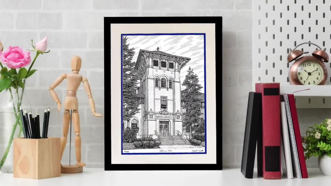 Queens College CUNY Hand Signed Wall Art Print Queens College - Etsy Finland