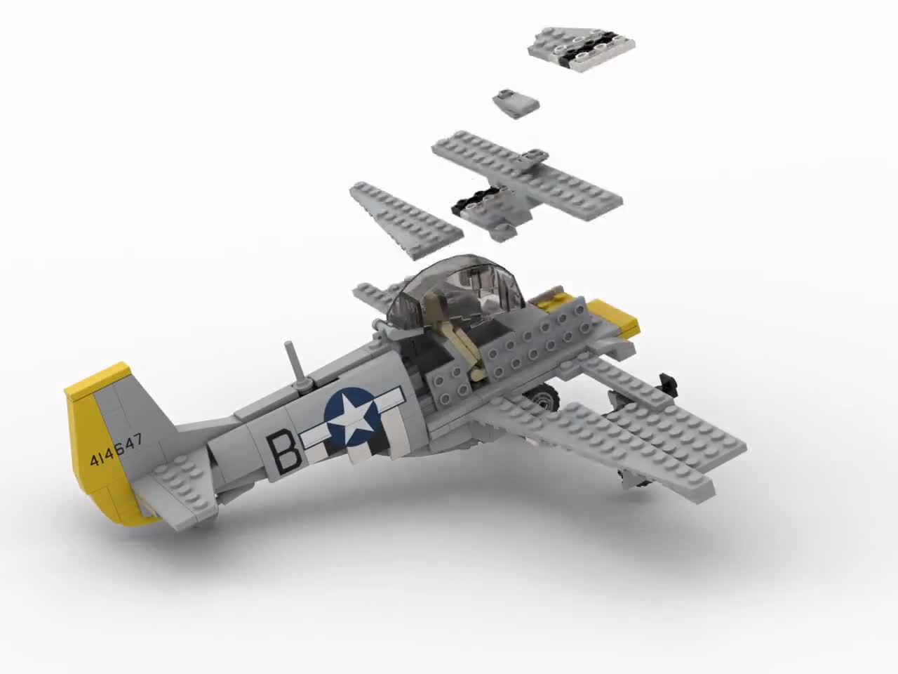 lego p51 mustang