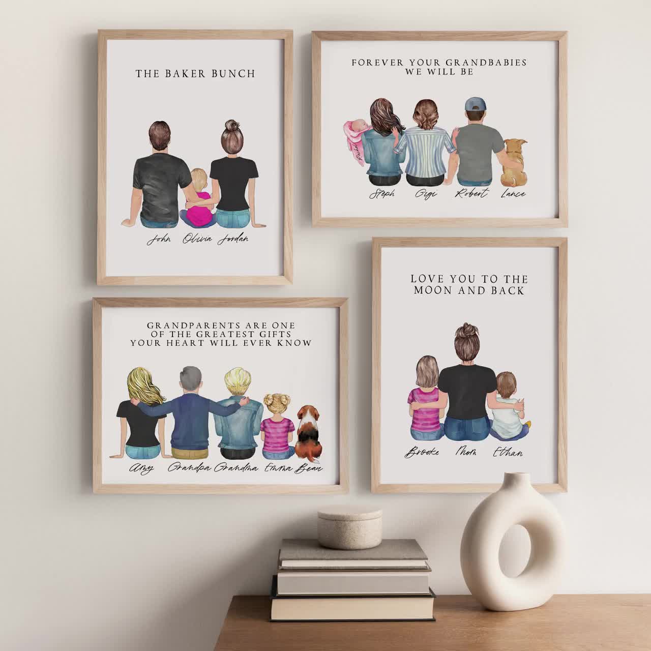 Digital Prints personalized mothers day gift beach family wall art ...