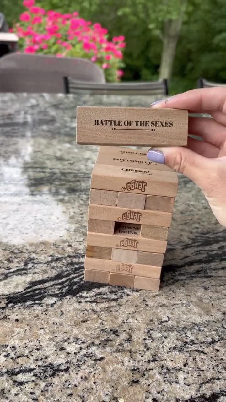 Drunk Jenga Drinking Game Drinking Party Game Tipsy Tower - Etsy