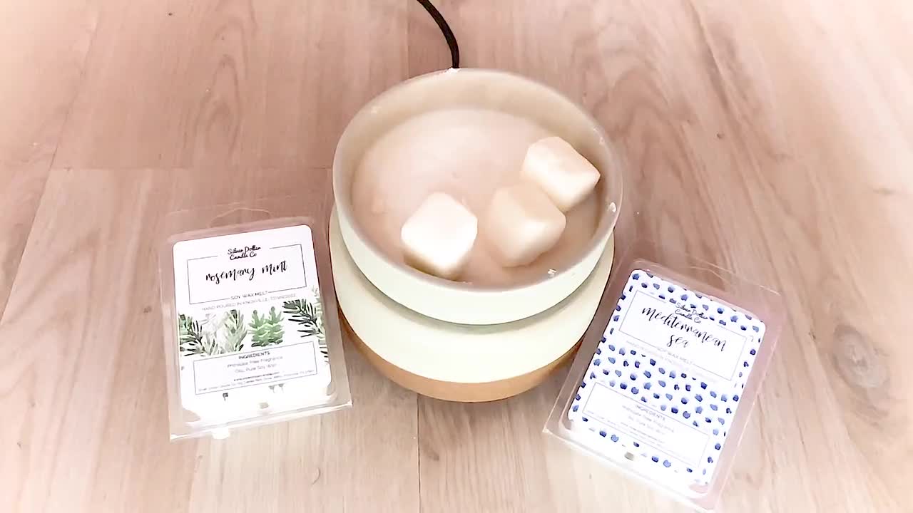 Natural Mallow Eco Friendly Enchanted Forest Soy Flower Wax Melts Oil burner Wax Warmer Aromatherapy Gift Tarts Fragrance Scented Candle