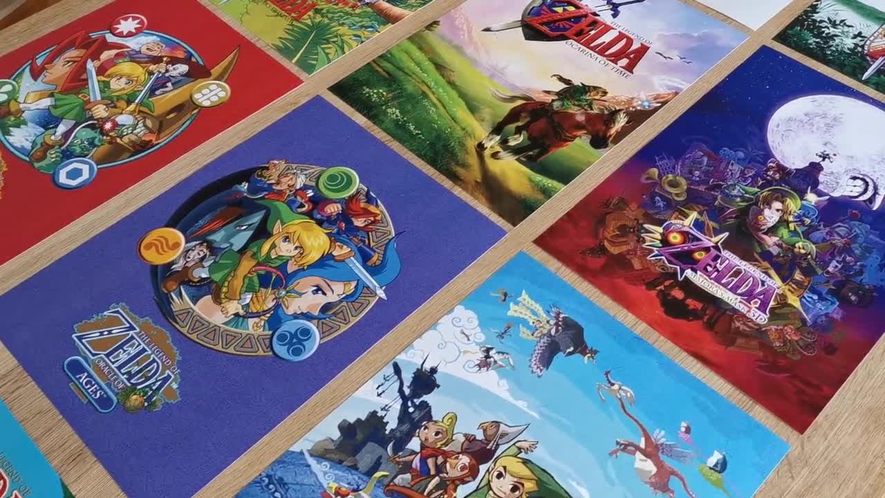 420x297mm Custom Box Art or 11x14 Inch High Quality Prints A3 The Legend of Zelda