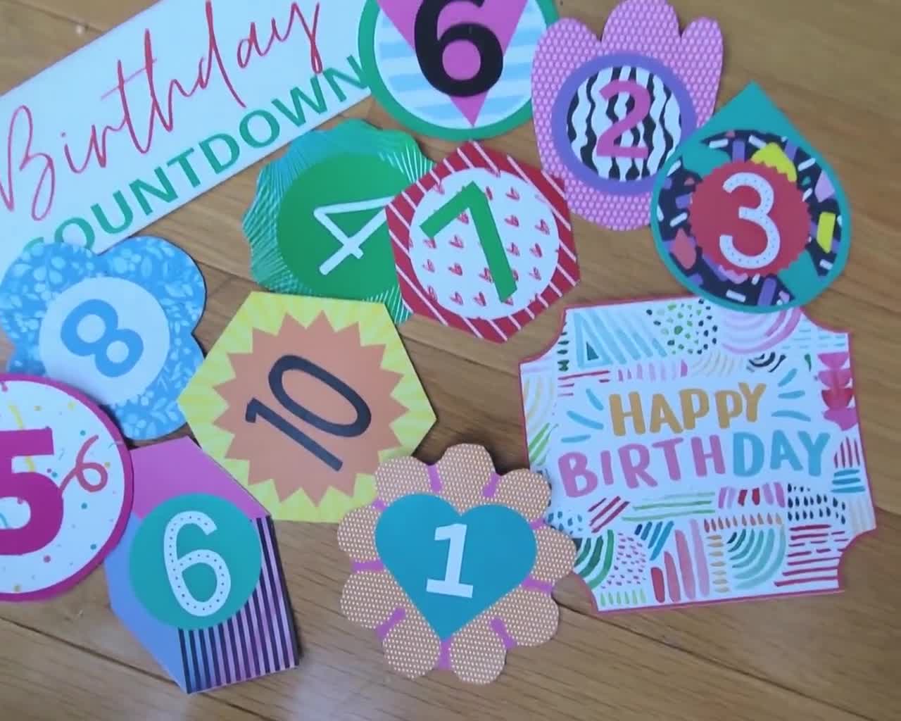 Birthday Countdown Gift Tags Birthday Countdown Ideas - Etsy