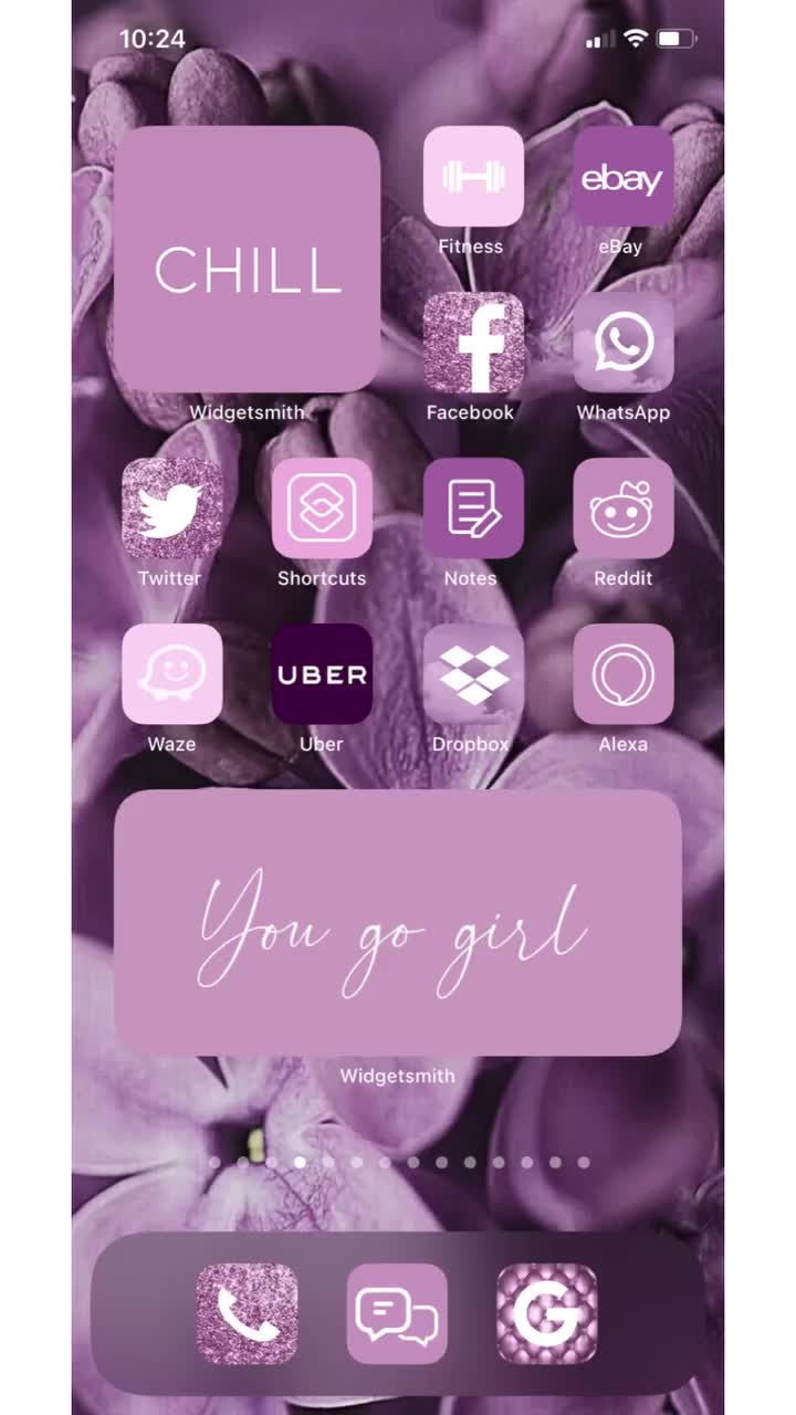 App Icons Pink Glitter Cute Aesthetic Pink Pastel Widgets Etsy