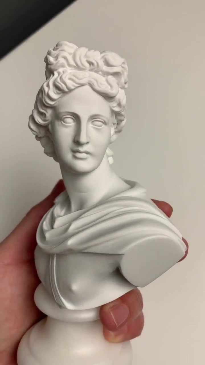 Bust Apollo Belvedere Leochares Sculpture Miniature Replica Reproduction Art Toy 
