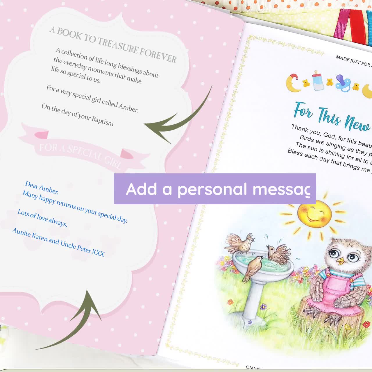 Dasy Lady Xxx Video - Baptism Gift Book for Baby A Very Special Personalized Book - Etsy