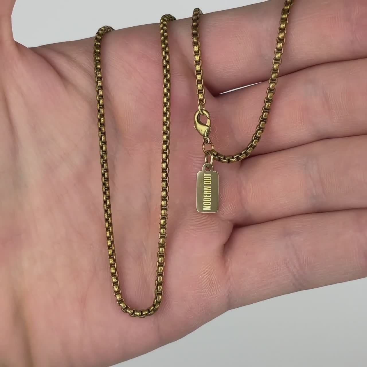 brass box chain