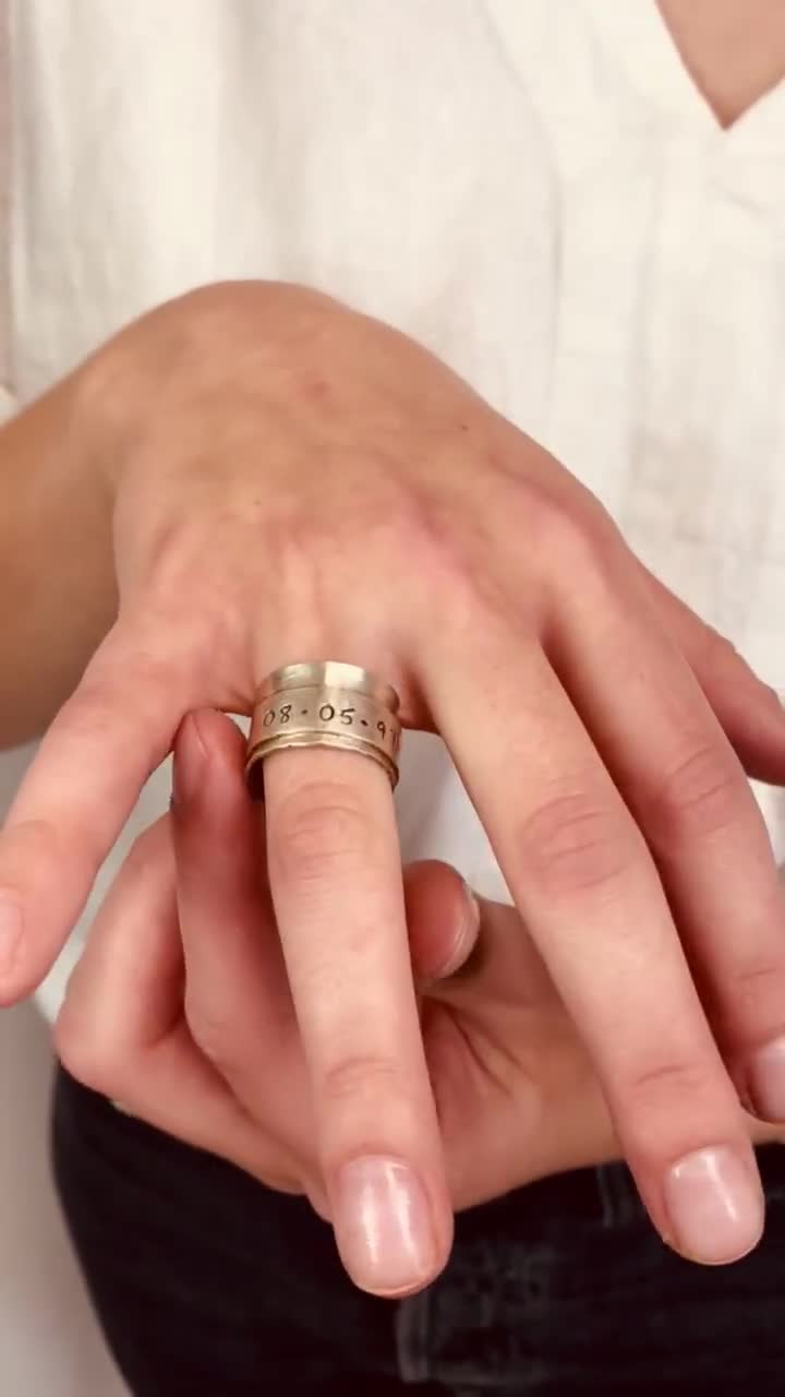 925 sterling zilver Sieraden Ringen Banden mode-sieraden Perzische naam Ring cadeau voor haar gepersonaliseerde kleine ring gepersonaliseerd cadeau cadeau voor kinderen en vrouwen 