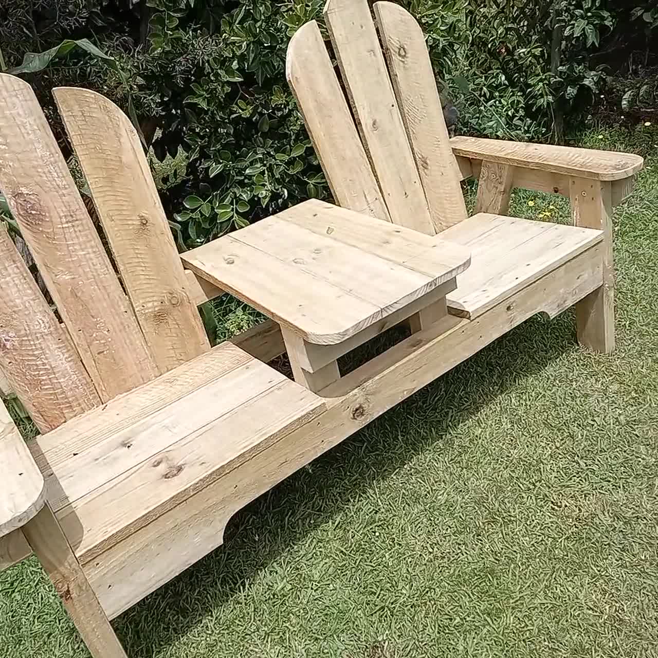 solid wood companion seat