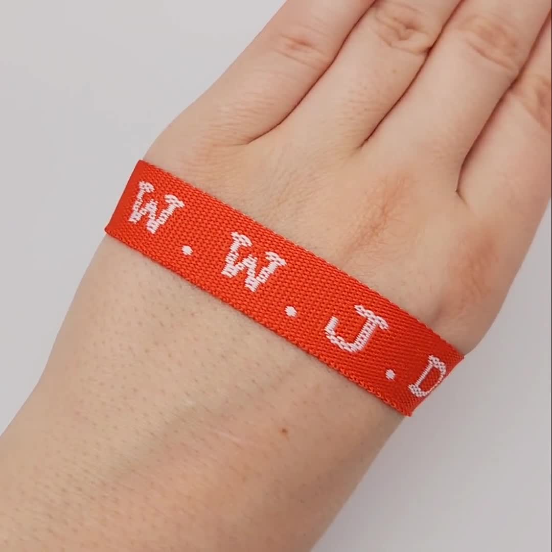 wwjd bracelet red