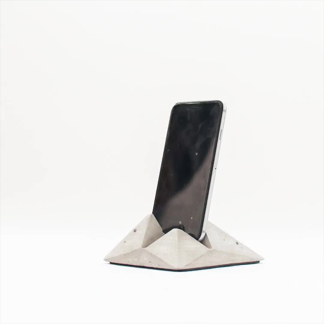 Grey Acrylic Tablet Smartphone Stand Stand e-Reader iPad Holder 