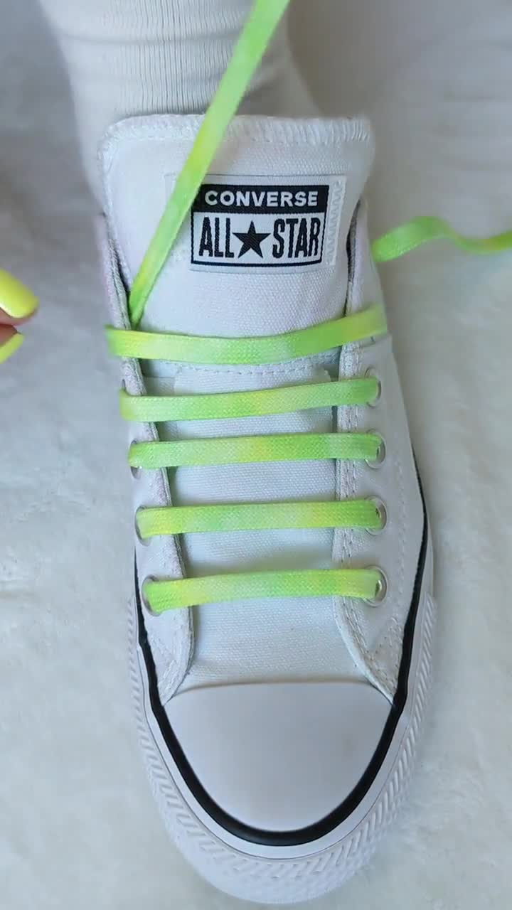 green converse shoelaces