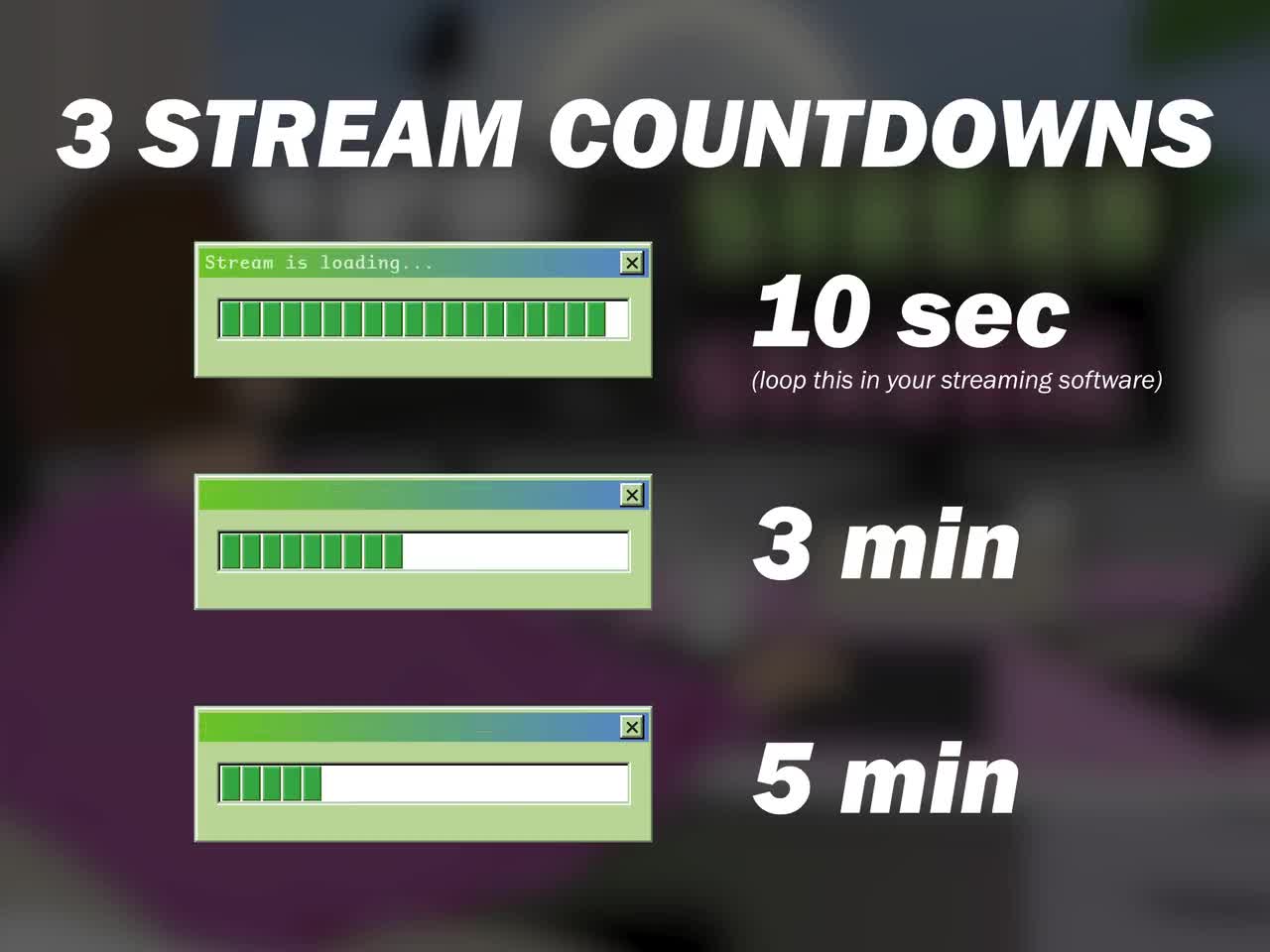 Stream Countdown Timer Green Twitch Discord -