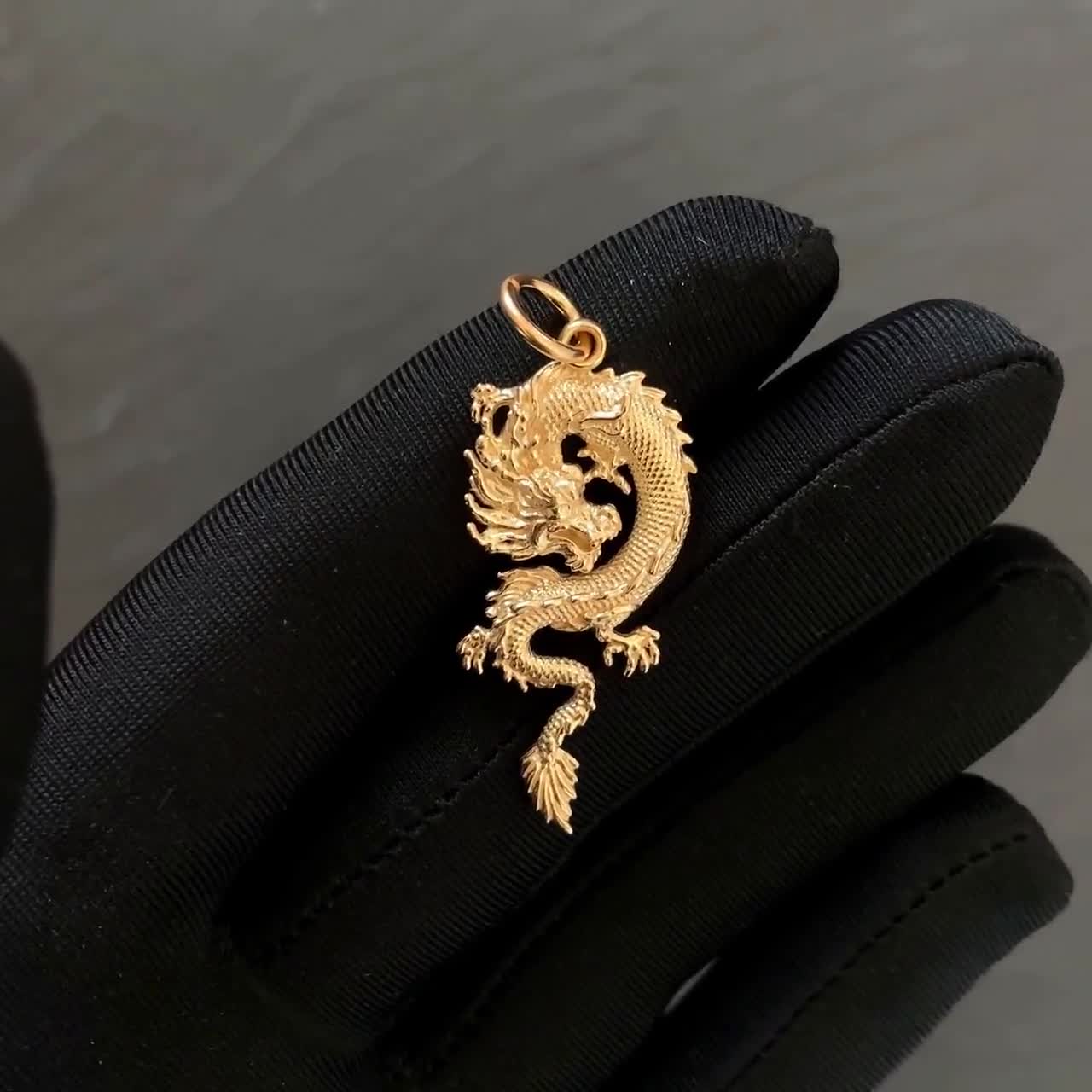 ananta gold dragon necklace