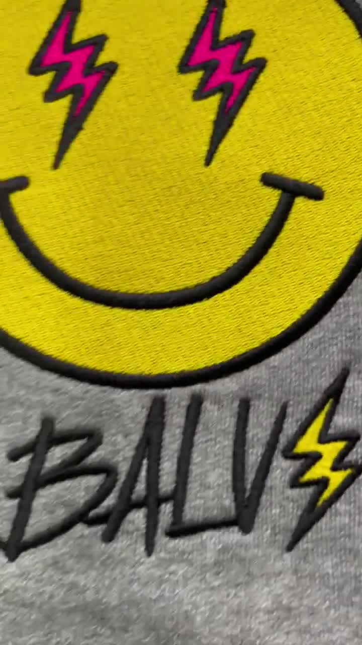 J Balvin Energia Smiley Embroidery Logo DST - Etsy Australia