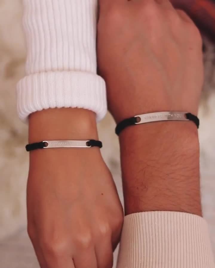 stronger with you couples bracelet