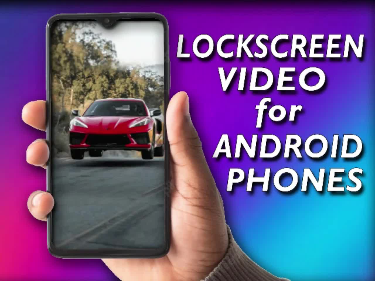C8 Corvette Android Lock Screen Video Digital Download - Etsy