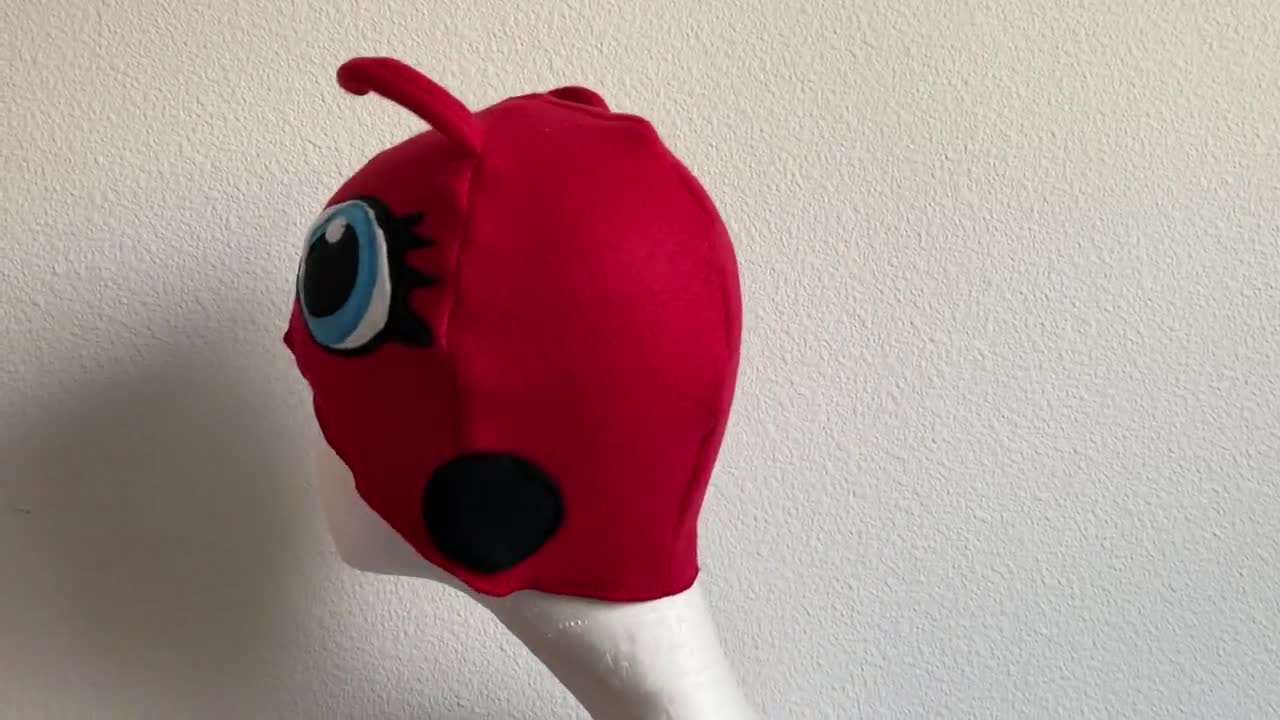 Ladybird Hat Creative Tops Halloween Costume Fun Oversize Plush Beetle Hat Red Black 5031677026678 