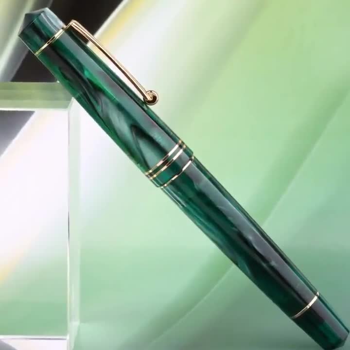 Majohn New M800 Acrylic Fountain Pen, #6 BOCK Fine Nib Luxury Pen Gold  Clip, Converter Writing Pen with Gift Box