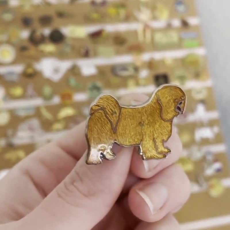 Tibetan Mastiff Dog Lapel Pin Badge 