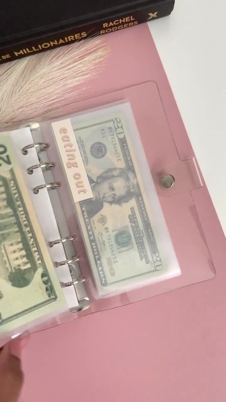 Party & Gifting A6 Binder Envelopes Budgeting Neutral Laminated Cash