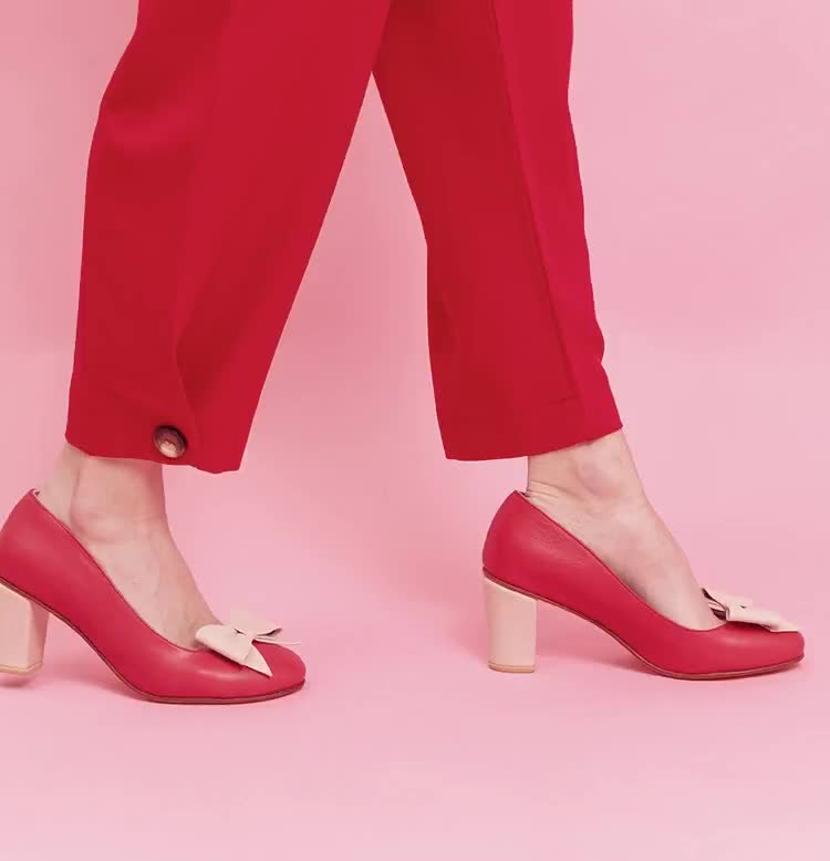 Handgemaakte Mary Jane rode lederen vrouw schoenen in hoge hak Pie Platinum Made in Argentina Schoenen damesschoenen Mary Janes 
