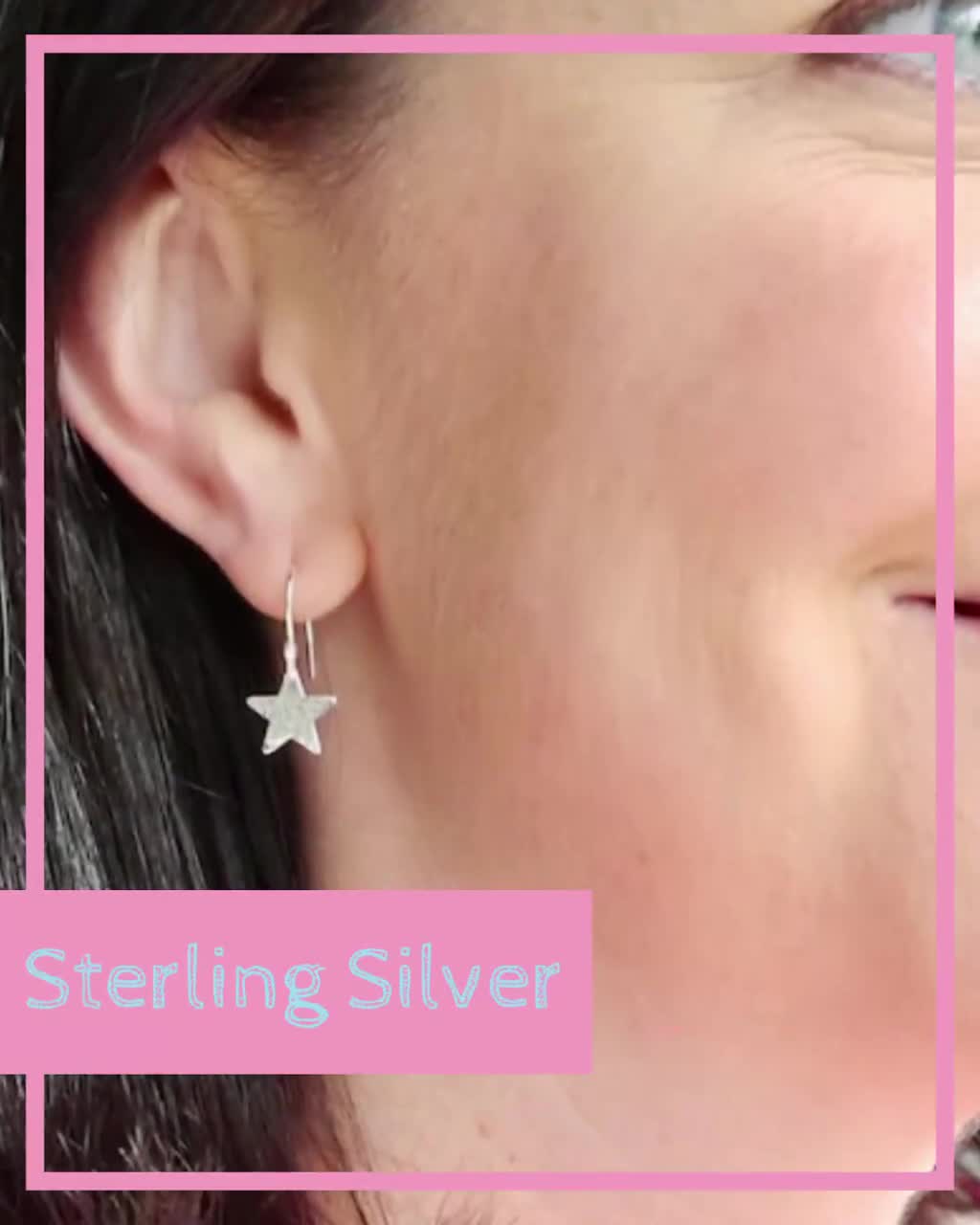 Sterling Silver Star Earrings ∙ Birthday Gift for Her ∙ Dangle Earrings ∙ Star Jewellery ∙ Silver Earrings ∙ Christmas Present