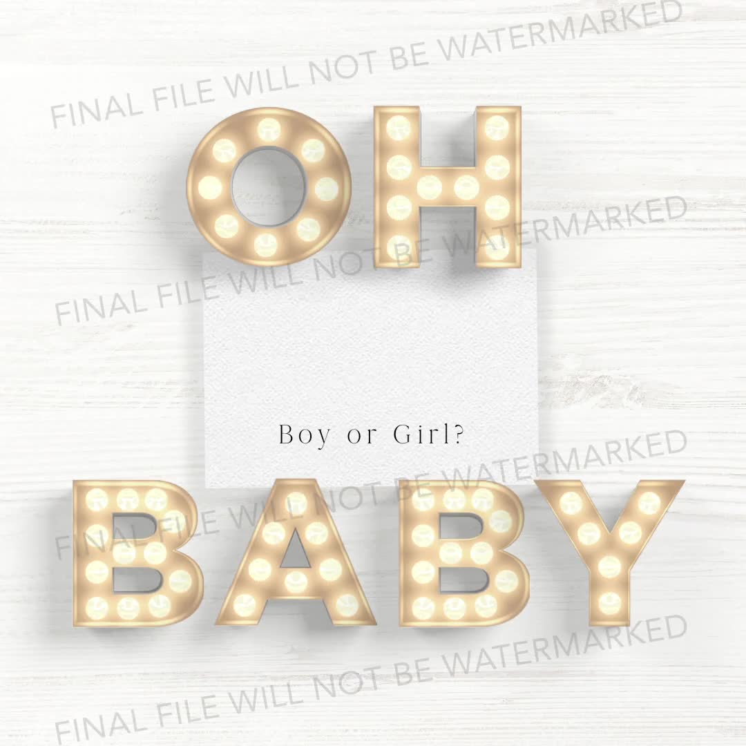 Instant Download Gender Reveal Video It's a Boy Video - Etsy