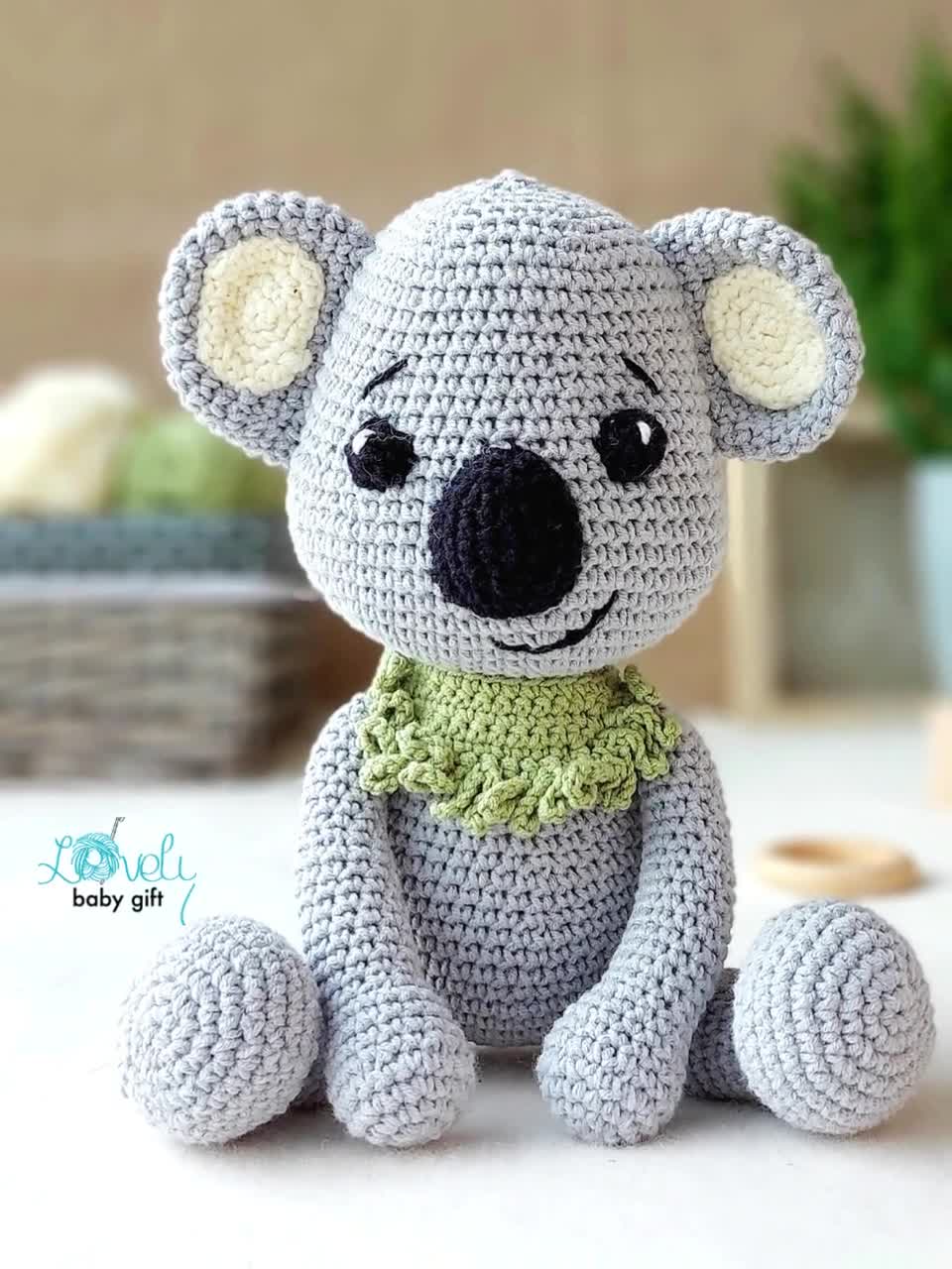 crochet koala bear hat pattern free