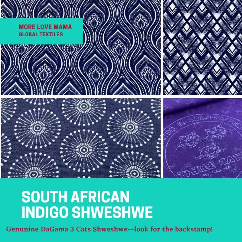 South African Shweshwe Fabric by the 
