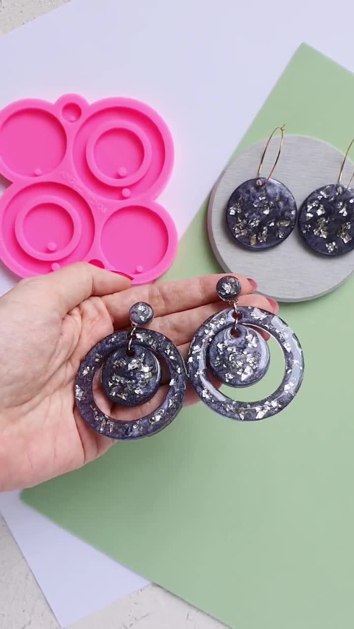 2 pairs Resin Earrings Jewellery Mould RM 1395 