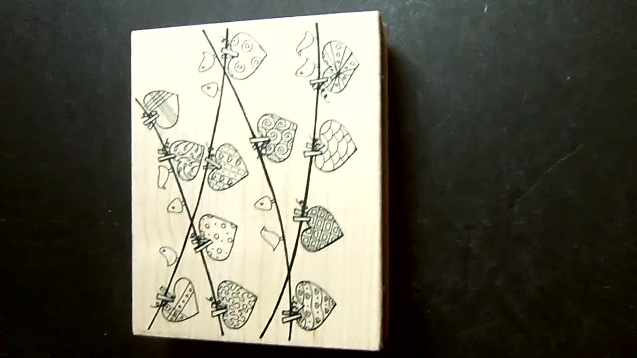 Wood Mounted Rubber Stamp IMPRESSION OBSESSION G13251 NEW Sky Sketch 