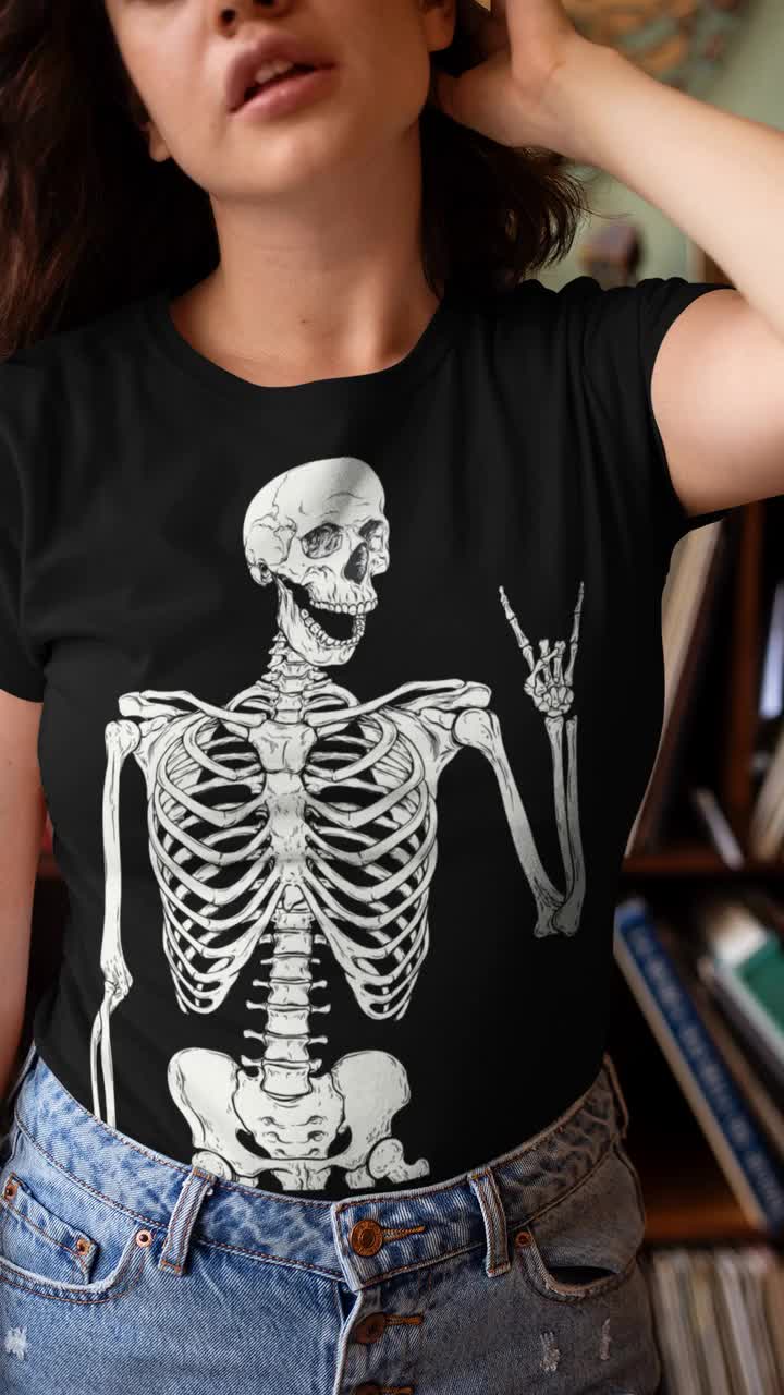 Skeleton Shirt Womens Skeleton Top 