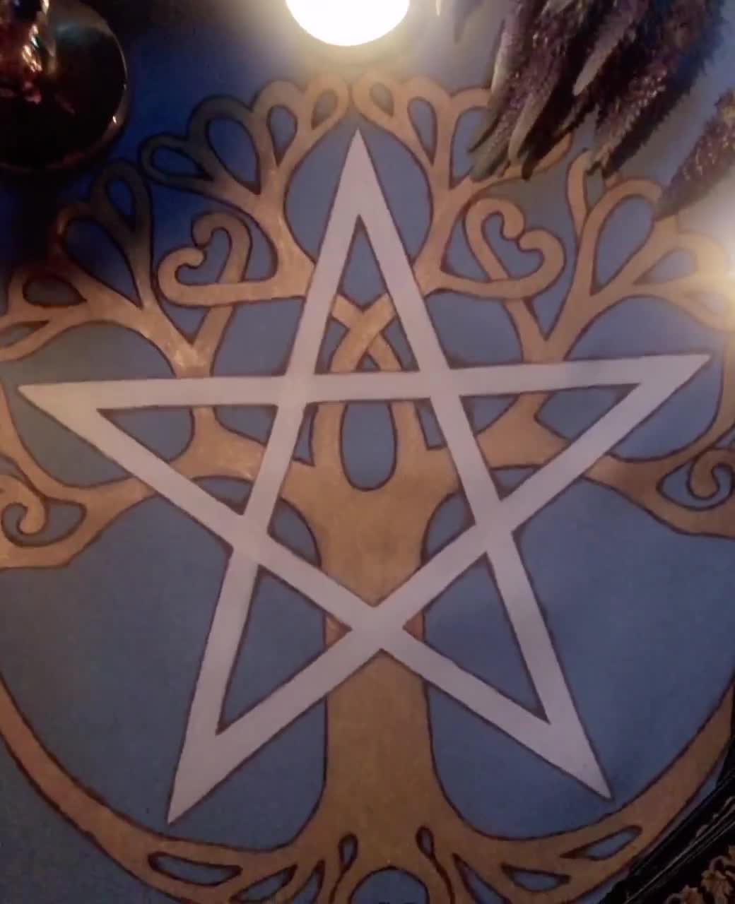 Samt Tarot Karte Tasche Schutzhülle Heidnisch Wicca Weissagung Altar Stern Mond 