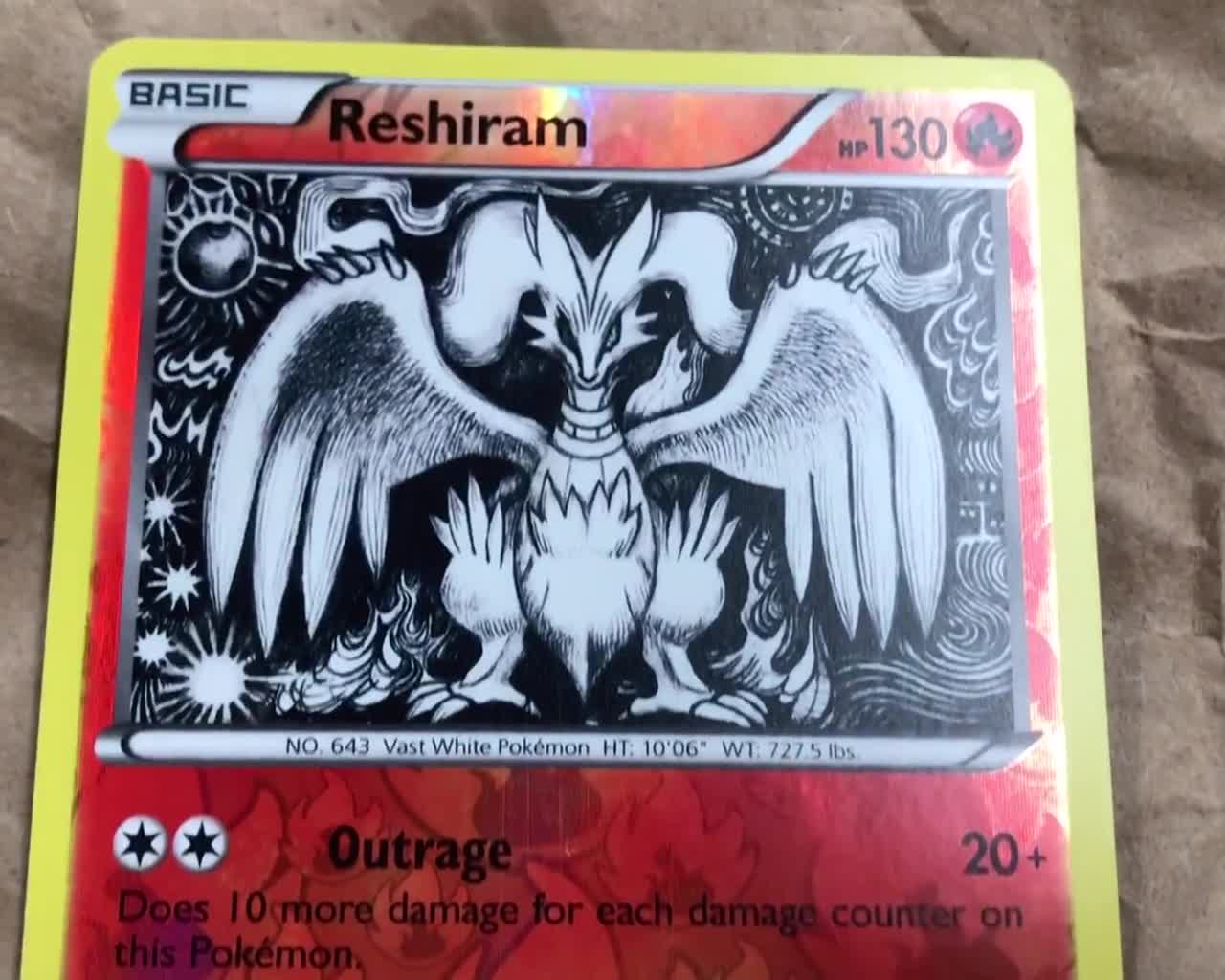 Genuine Reshiram Pokemon Card Reverse Holo Legendary - Etsy Israel