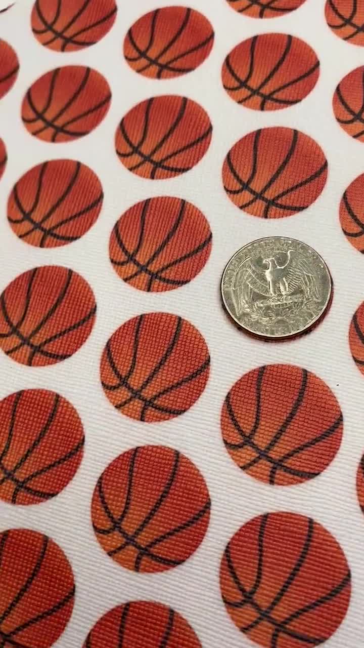 Vinyl Basketball/Football Faux Leather upholstery tissu vendu au mètre 