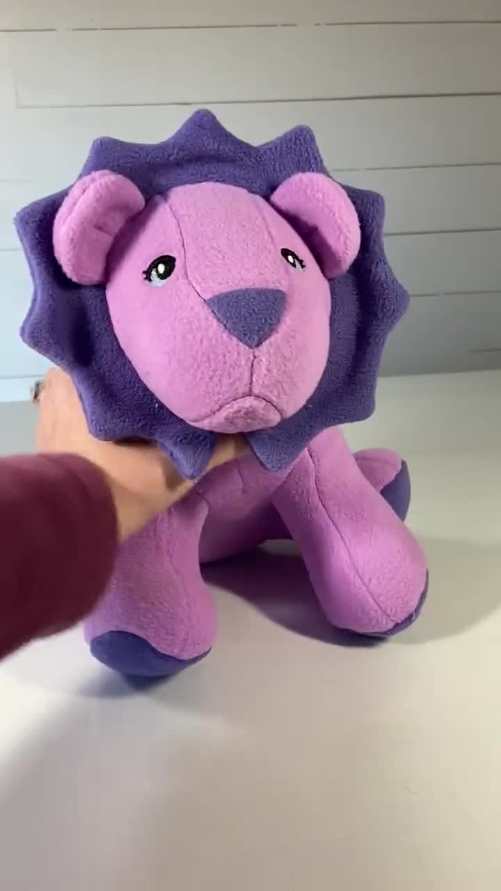 purple lion stuffed animal