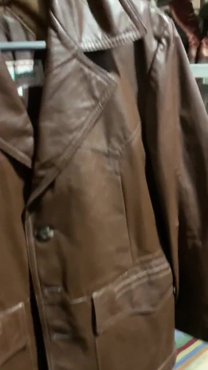 Vintage McGregor Leather Motorcycle Biker Riding Bomber Mens Jacket Coat Size 40