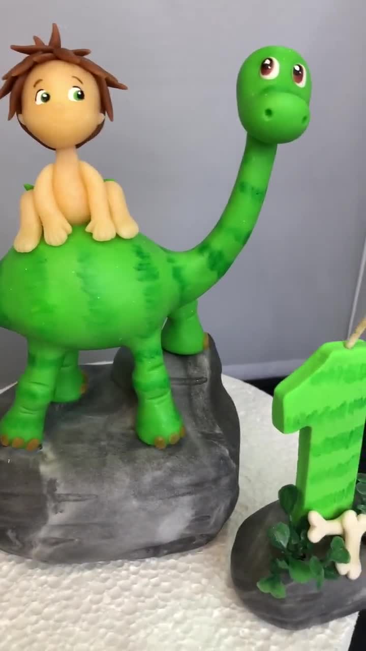 Fiesta de Dinosaurio en Porcelana Fria Dinosaur Cake Topper - Etsy España