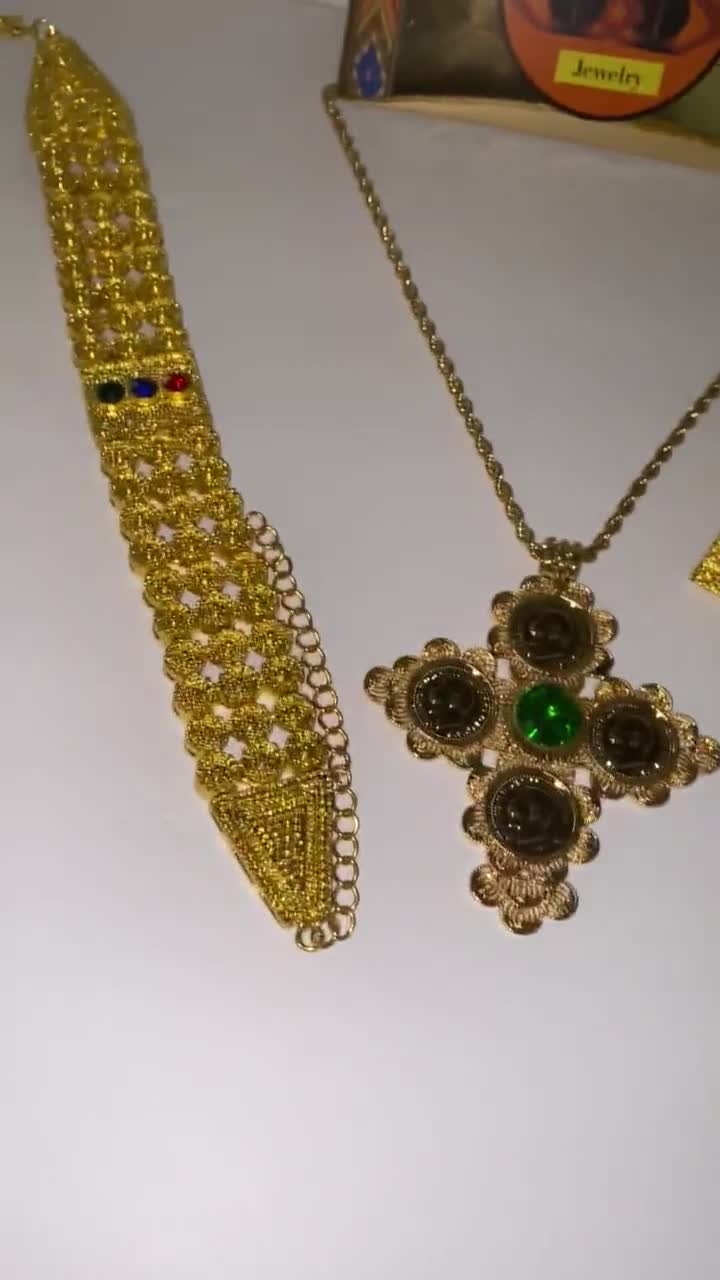 Ethiopian Jewelry Set / Eritrean Jewelry Set / African Jewelry Set /  Habesha jewelry / Ethiopian wedding Jewelry / African Wedding Gift /