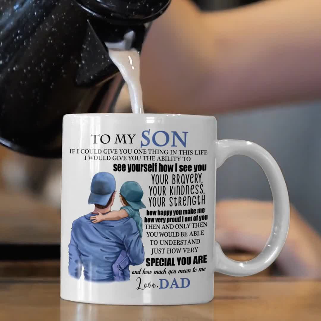 Details about   To My Son Mug Gift Idea From Dad Father For Birthday Or Any Occasion Free 
